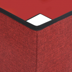 Osłona pod choinkę, czerwono-biała, 48x48x25 cm