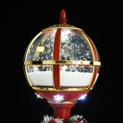 Świąteczna latarnia z Mikołajem, 175 cm, LED