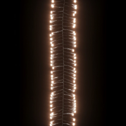 Sznur lampek LED, 400 diod w kolorze ciepłej bieli, 7,4 m, PVC