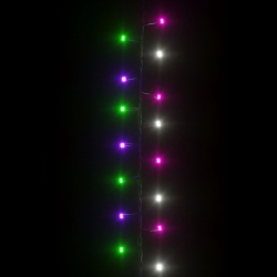 Sznur LED, 400 diod, gęsto rozmieszczone, pastelowe, 13 m, PVC