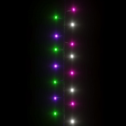 Lampki LED, 1000 diod, gęsto rozmieszczone, pastelowe, 25 m PVC