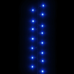 Lampki LED, 2000 diod, gęsto umieszczone, niebieskie, 45 m, PVC
