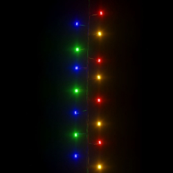 Lampki LED, 2000 diod, gęsto umieszczonych, kolorowych 45 m PVC