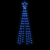 Choinka stożkowa, 108 niebieskich diod LED, 70x180 cm