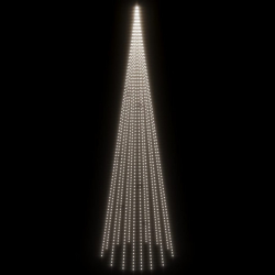 Choinka do montażu na maszcie, 1134 zimnych białych LED, 800 cm