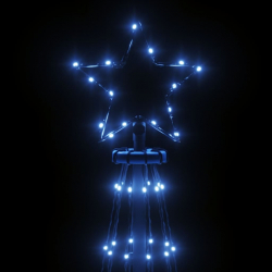 Choinka z kołkiem gruntowym, 108 niebieskich LED, 180 cm
