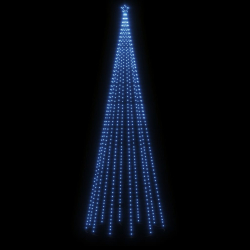 Choinka z kołkiem gruntowym, 732 niebieskie LED, 500 cm