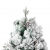 Choinka flokowana śniegiem z LED i szyszkami, 195 cm, PVC i PE