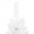 Smukła choinka połówka ze stojakiem, sztuczna, biała, 120 cm