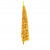 Smukła choinka połówka ze stojakiem, sztuczna, złota, 240 cm