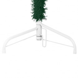 Smukła choinka połówka ze stojakiem, sztuczna, zielona, 180 cm