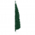 Smukła choinka połówka ze stojakiem, sztuczna, zielona, 210 cm