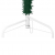 Smukła choinka połówka ze stojakiem, sztuczna, zielona, 210 cm