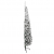 Smukła choinka połówka, sztuczna, ośnieżona, 120 cm