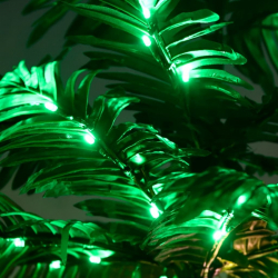 Palma z oświetleniem, 136 ciepłych białych LED, 220 cm