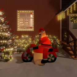 Dmuchany Święty Mikołaj z oświetleniem LED, 156 cm