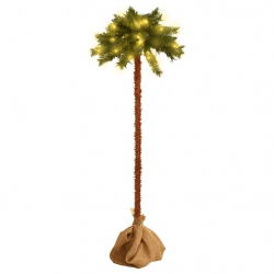 Sztuczna palma z lampkami LED, 210 cm