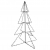 Ozdoba świąteczna w kształcie choinki, 240 LED, 115x150 cm