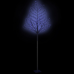 Drzewko z niebieskimi lampkami, 600 LED, kwiat wiśni, 300 cm