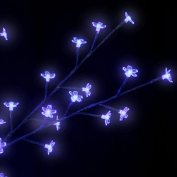 Drzewko z niebieskimi lampkami, 600 LED, kwiat wiśni, 300 cm