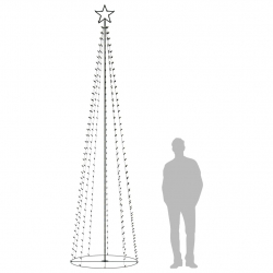Ozdoba świąteczna w kształcie choinki, 400 LED, 100x360 cm