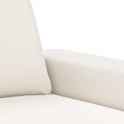 Sofa 3-osobowa, beżowy, 210 cm, tapicerowana mikrofibrą