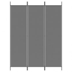Parawan 3-panelowy, antracytowy, 150x200 cm, tkanina