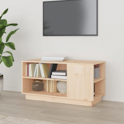 Szafka pod telewizor, 80x35x40,5 cm, lite drewno sosnowe