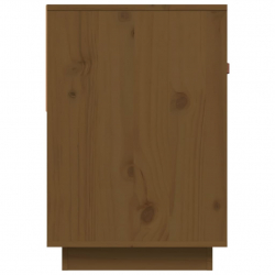 Szafka pod TV, miodowy brąz, 90x40x60 cm, lite drewno sosnowe