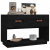 Szafka pod TV, czarna, 90x40x60 cm, lite drewno sosnowe