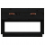 Szafka pod TV, czarna, 90x40x60 cm, lite drewno sosnowe