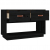 Szafka pod TV, czarna, 90x40x60 cm, lite drewno sosnowe