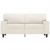 2-osobowa sofa, kremowy, 120 cm, sztuczna skóra