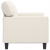 2-osobowa sofa, kremowy, 120 cm, sztuczna skóra