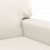 2-osobowa sofa, kremowy, 120 cm, sztuczna skóra