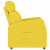 Rozkładany fotel podnoszony, jasnożółty, obity tkaniną