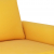 Sofa 2-osobowa, żółta, 120 cm, tapicerowana aksamitem