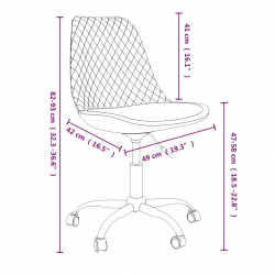 Obrotowe krzesła stołowe, 4 szt., ciemnoszare, obite tkaniną