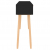 Stolik konsolowy, czarny, 105x30x75 cm, drewno sosnowe i rattan