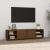 Szafka pod TV, miodowy brąz, 156x40x40 cm, lite drewno sosnowe