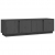 Szafka pod telewizor, szara, 140x40x40 cm, lite drewno sosnowe