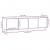 Szafka pod telewizor, szara, 140x40x40 cm, lite drewno sosnowe