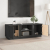 Szafka pod telewizor, szara, 110x35x40,5cm, lite drewno sosnowe