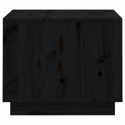 Stolik kawowy, czarny, 120x50x40,5 cm, lite drewno sosnowe