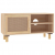 Stolik pod TV, brązowy, 80x30x40 cm, drewno sosnowe i rattan