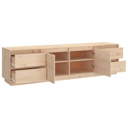 Szafka pod telewizor, 176x37x47,5 cm, lite drewno sosnowe