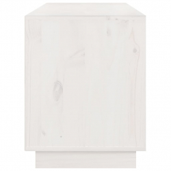 Szafka pod telewizor, biała, 176x37x47,5cm, lite drewno sosnowe