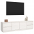 Szafka pod telewizor, biała, 176x37x47,5cm, lite drewno sosnowe
