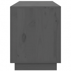 Szafka pod telewizor, szara 176x37x47,5 cm, lite drewno sosnowe