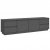 Szafka pod telewizor, szara 176x37x47,5 cm, lite drewno sosnowe